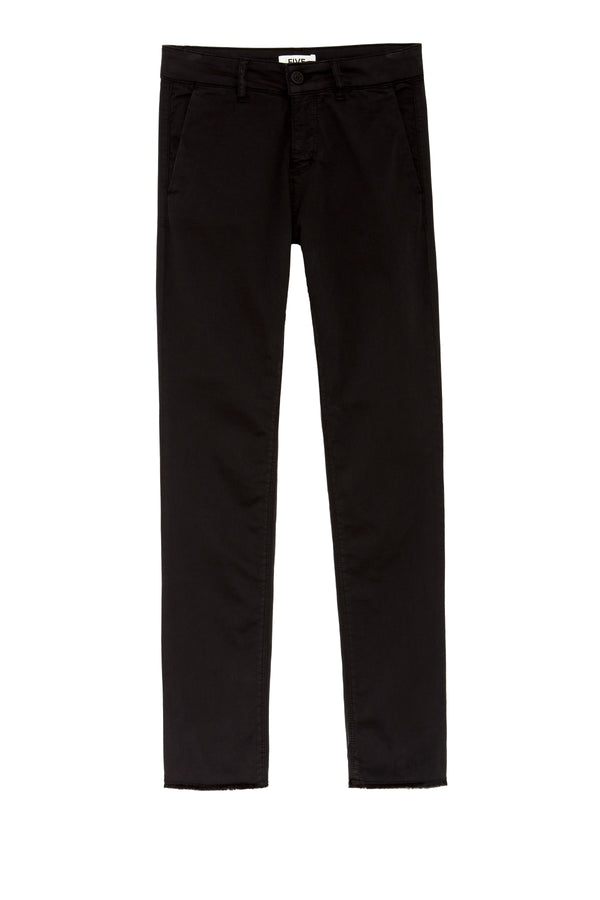 204 CATHY PANTALON CIGARETTE  - NOIR