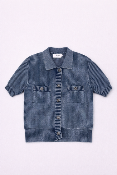 Cardigan Cotelé
