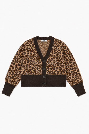 Leopard-Print Cardigan